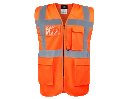 Orange Warnweste Arbeitskleidung für den Textildruck