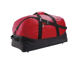 Rote Sporttasche für den Teamsport im Verein, bedruckbar, beflockbar